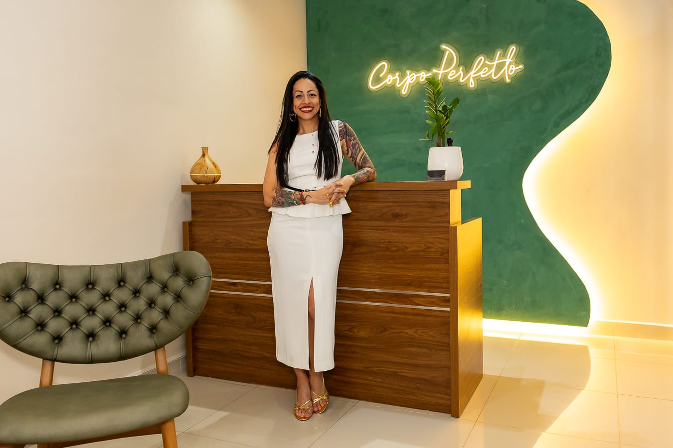 Cabina de tratamiento de lujo en Corpo Perfetto Panamá